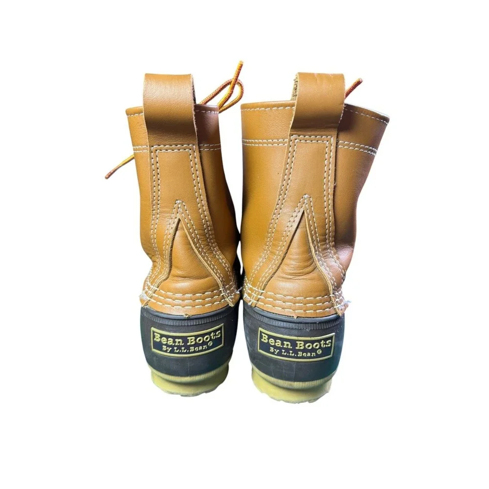L.L.Bean Bean Boots Leather Rubber Duck Boots Made in Maine Women’s 8M